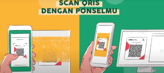 Pembayaran Digital Di Pasar Dengan Qris Bersama Bank Mandiri