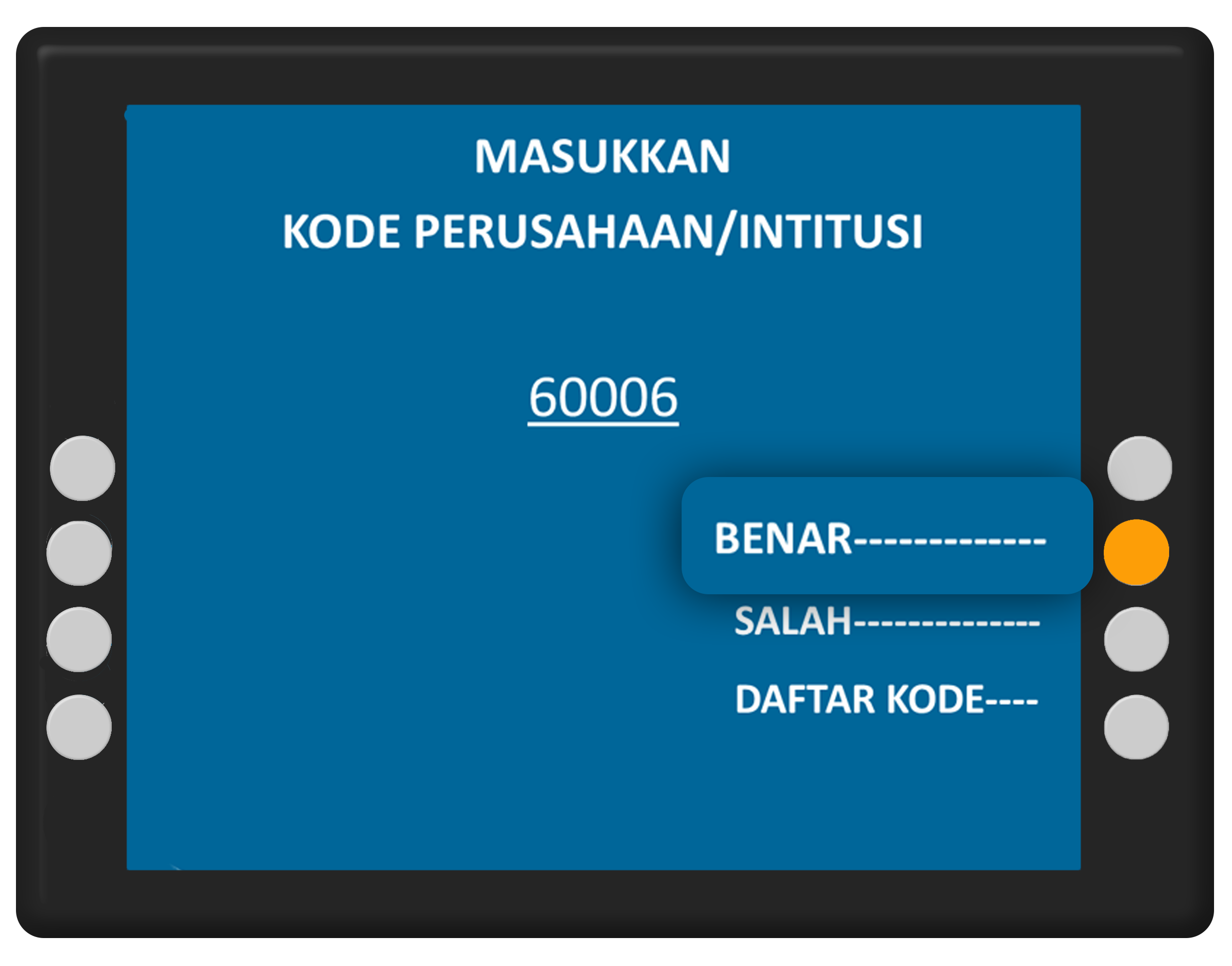 masukan kode perusahaan