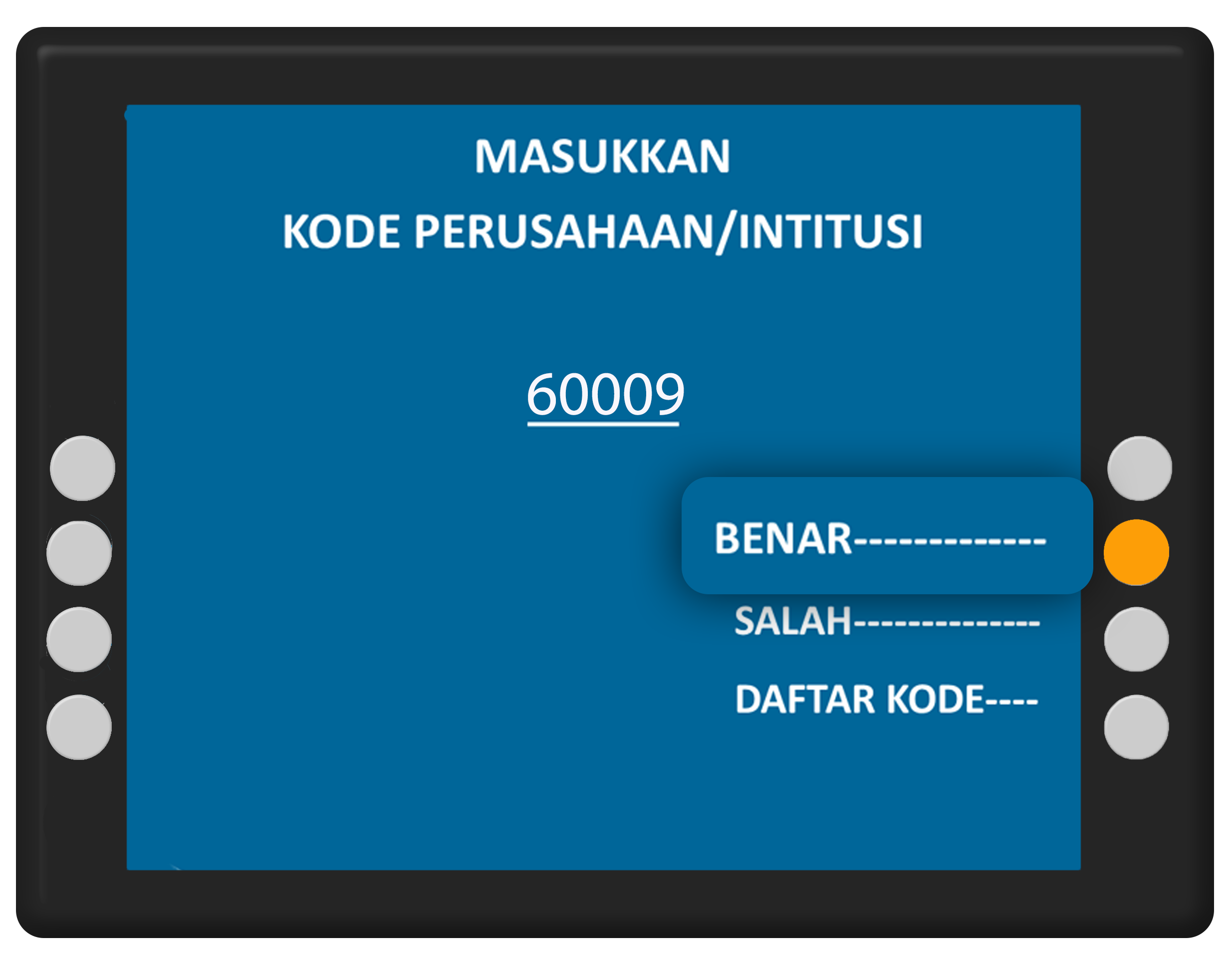 masukan kode perusahaan