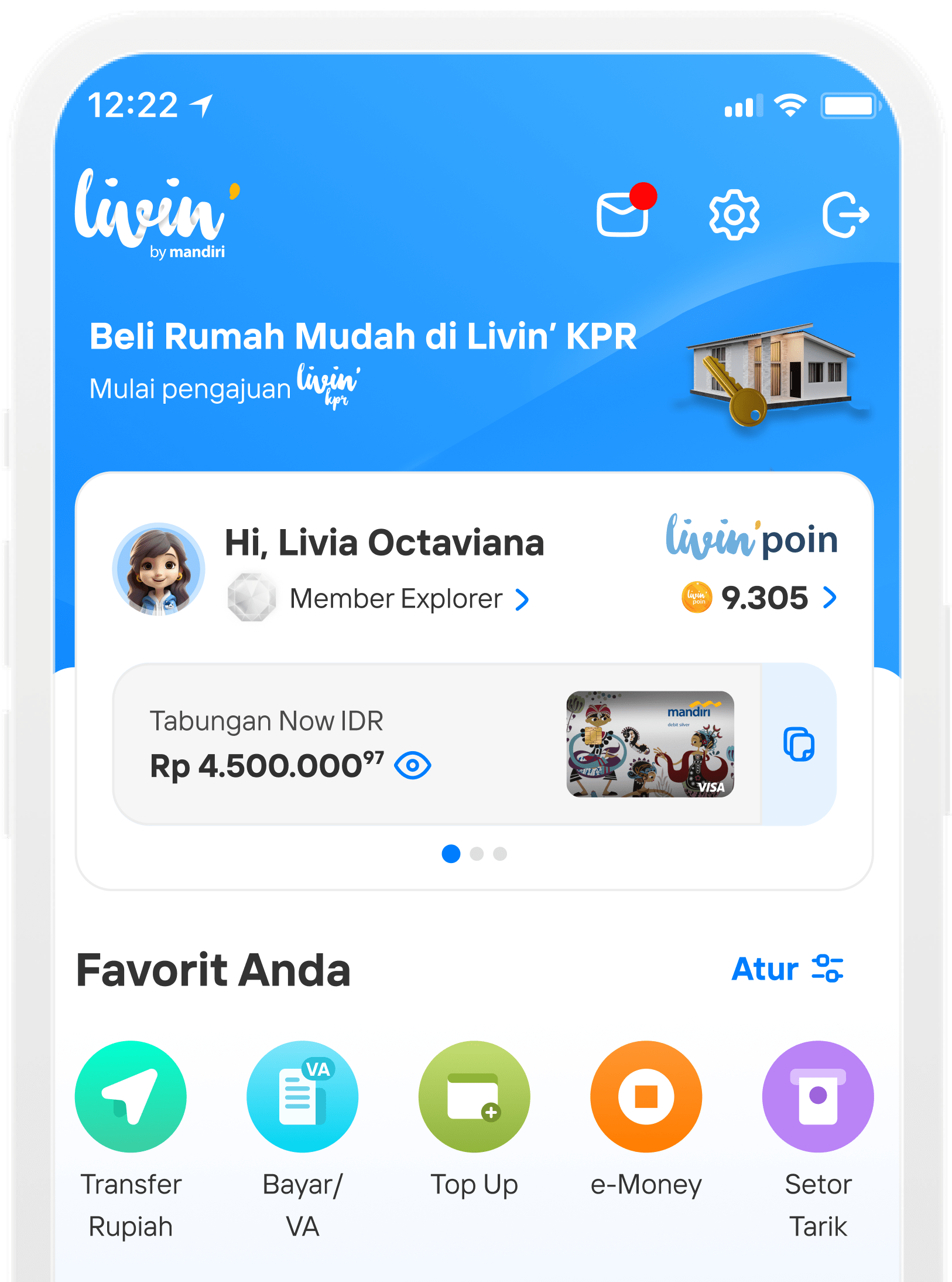 Aplikasi Livin Mandiri 