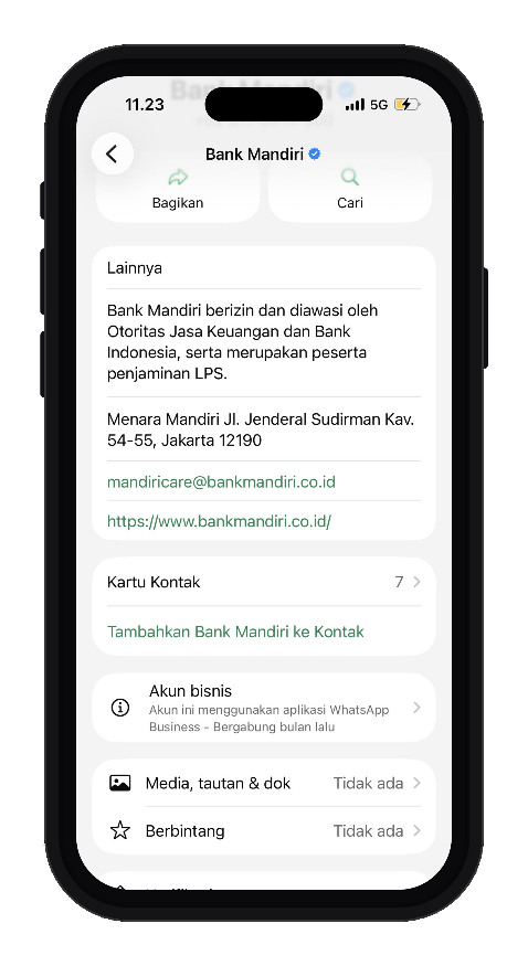 whatsapp BMRI