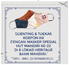 Hut Mandiri Ke 22 Donasi Masker