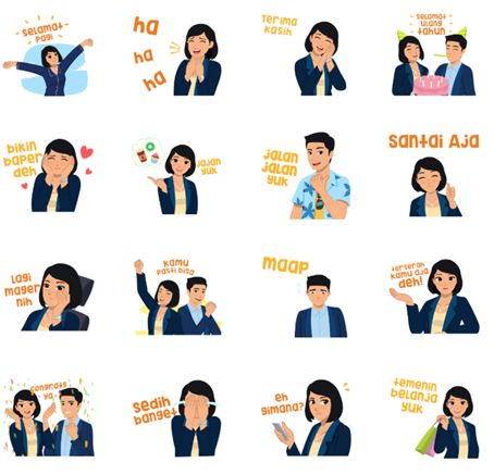 Sticker Line Mita dan Dika