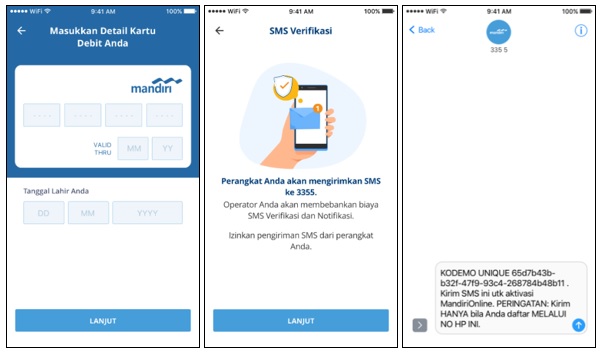 Tata cara  penggunaan mandiri  online  existing